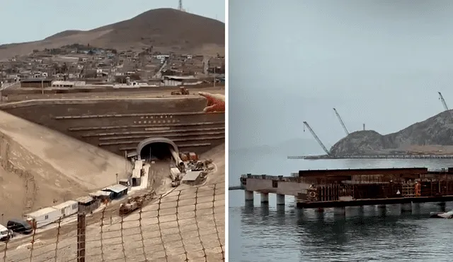 Estas son las instalaciones del Megapuerto de Chancay, cuya primera etapa estaría lista a fines del 2024, Foto: composición de Álvaro Lozano/LR/Youtube/EmpresaOcéano