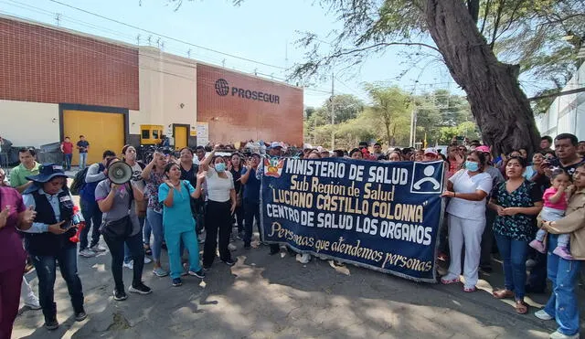 Los trabajadores protestaron por vulneración de sus derechos laborales. Foto: Difusión