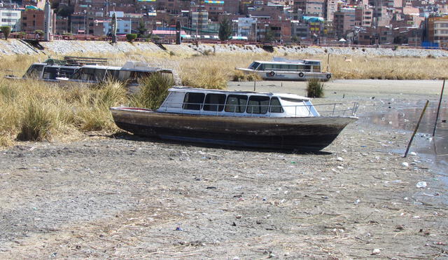 Nivel del agua del Titicaca seguirá reduciéndose. Foto: La República