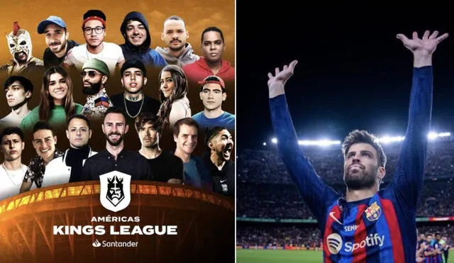 Mira cómo puedes inscribirte para jugar en la Kings League Santander. Foto: composición Instagram Américas Kings League/ Gerard Piqué
