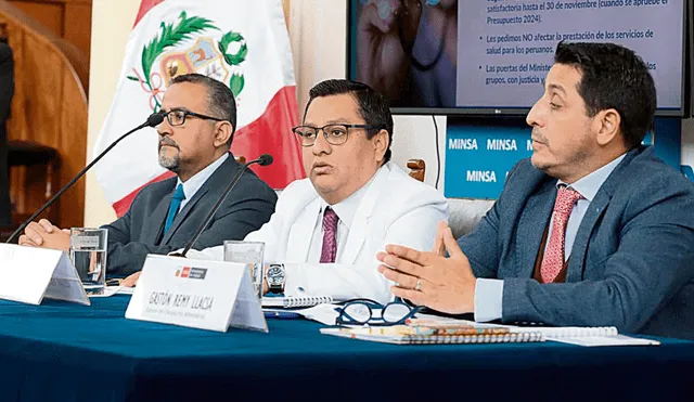 Pedido. Ministro Vásquez solicitó una tregua en conferencia. Foto: difusión