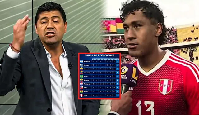 Renato Tapia fue titular con la selección peruana en el partido contra Bolivia. Foto: composición LR/captura Latina/Conmebol