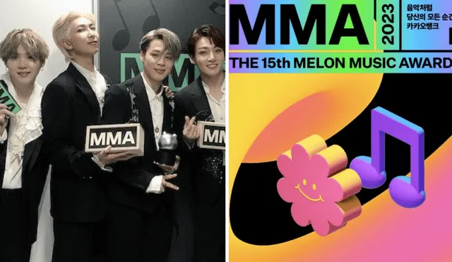 Aunque están en pausa como grupo, los chicos de BTS siguen brillando en la escena del k-pop y los MMA lo reconocen con sus nominaciones. Foto: composición LR/MMA