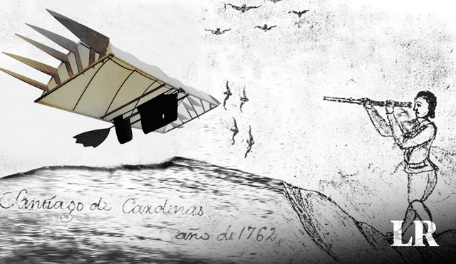 La máquina voladora fue recreada siglos después con la información recuperada. Foto: composición LR/Andina
