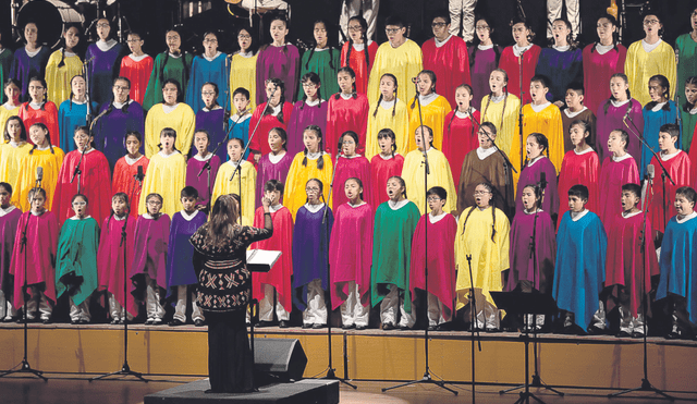 Voces. El Coro Nacional de Niños del Perú ofrecerá un repertorio de temas tradicionales. Foto: difusión