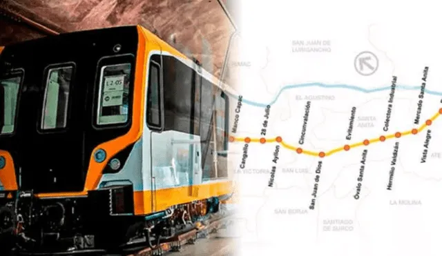 Línea 2 del Metro de Lima. Durante la marcha blanca, los usuarios se trasladarán de manera gratuita. Foto: composición La República/MTC