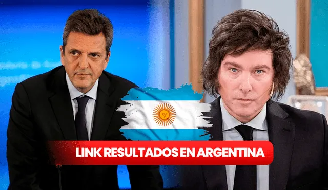 El CNE designó el enlace para seguir todas las incidencias del Balotaje 2023 en Argentina. Conoce AQUÍ cuál es dicho link. Foto: composición LR/Clarín/Twitter/Pngtree