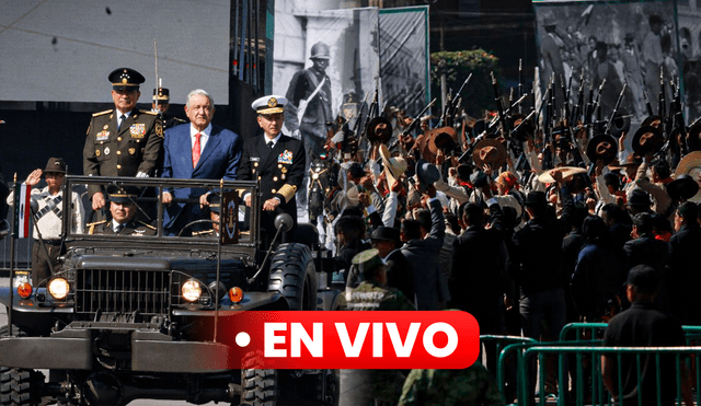 El tradicional desfile inició en el Zócalo de CDMX. Foto: composición LR