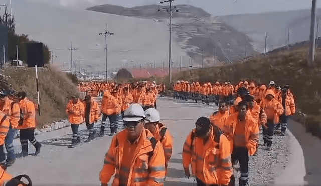 Los empleados han señalado que darán inicio a una huelga indefinida sino tienen un acuerdo con la empresa. Foto: captura de video/Noticiero Cotabambas