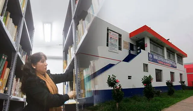 La Biblioteca Ciro Alegría se renovó a mediados del 2021. Foto: composición LR