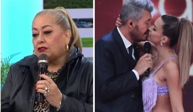 Milett Figueroa y Marcelo Tinelli confirmaron su relación durante el 'Bailando 2023'. Foto: composición LR/Captura América TV/Captura YouTube