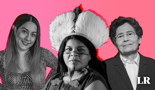 La peruana Carolina Díaz, la brasileña Sonia Guadalajara y la venezolana Anamaría Font son algunas de las mujeres más influyentes de este 2023, según BBC. Foto: composición LR/Pulitzer center/MINCYT/Sônia Guajajara/Twitter