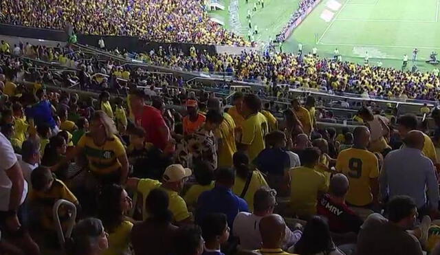 Brasil perdió 1-0 ante Argentina y perdió su invicto como local en las Eliminatorias Sudamericanas. Foto: captura TyC Sports