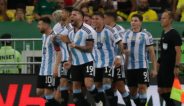 La selección argentina hizo historia al vencer a Brasil por primera vez en tierras cariocas por eliminatorias. Foto: EFE