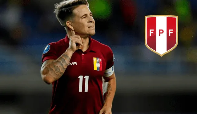 Soteldo es el jugador más bajo de la Vinotinto con 1.60 m. de estatura. : composición LR/Eurospor/FPF