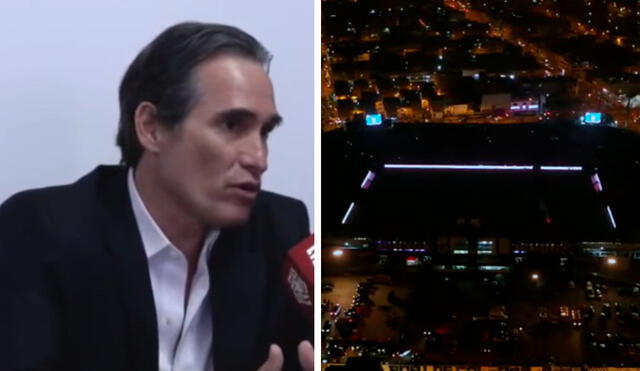 José Sabogal aseguró que las luces del estadio Matute no se apagaron en su totalidad. Foto: captura de Liga 1 Max