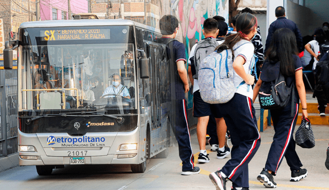 Transporte público está obligado a respetar el medio pasaje a los estudiantes del país. Foto: composición de Jazmín Ceras/La República