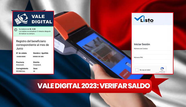 El pago del Vale Digital se entrega con cédula y en Listo Wallet puedes verificarlo. Foto: Composición LR/ Eco TV Panamá/ Pinterest