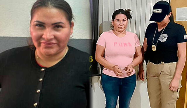 Reyna Gozme La Fuente "se encarga de distribuir por vía aérea cocaína procedente de Perú", dijo una autoridad de Paraguay. Foto: composición LR/Policía de Paraguay