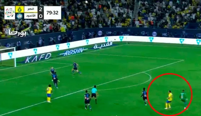 Cristiano Ronaldo anotó un doblete en la victoria del Al-Nassr. Foto: captura/SSC 1 |  Video: SSC