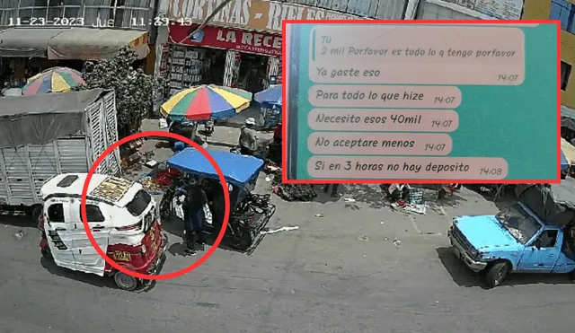 Secuestro en Huyacán. La PNP ha identificado al chofer de la moto en el que subieron al hombre y a su bebé. Foto: La República/difusión