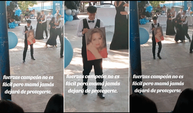 Usuarios dieron mensajes de ánimo al estudiante ante la muerte de su madre. Foto: composición LR/TikTok/@carmensegovia785