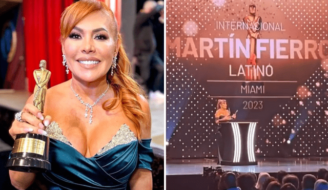 Magaly Medina obtuvo galardón en premiación realizada en Miami. Foto: composición LR/Instagram/Magaly Medina/TikTok