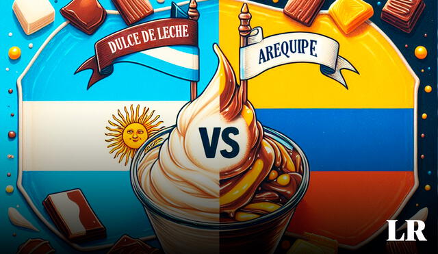 Conoce si el arequipe de Colombia es mejor que el dulce de leche de Argentina, según ChatGPT. Foto: composición LR / IA