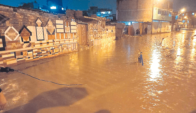 Calles. Las lluvias vienen generando daños en Junín. Foto: difusión