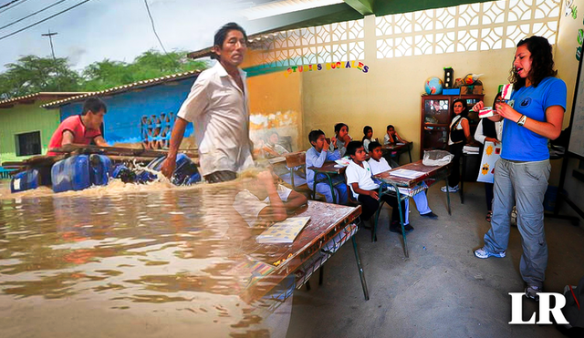 Minedu busca priorizar "la integridad de los estudiantes y el material educativo" ante el fenómeno El Niño. Foto: composición de Gerson Cardoso/La República