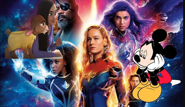 Disney: 'Wish' y 'The Marvels' son las películas que fracasaron para la marca. Foto: composición LR/Disney