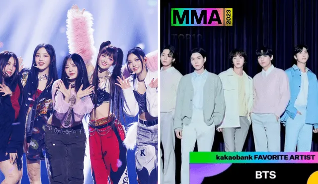 NewJeans se llevó 5 premios de los MelOn Music Awards mientras que BTS ganó como grupo. Foto: composición LR/MMA
