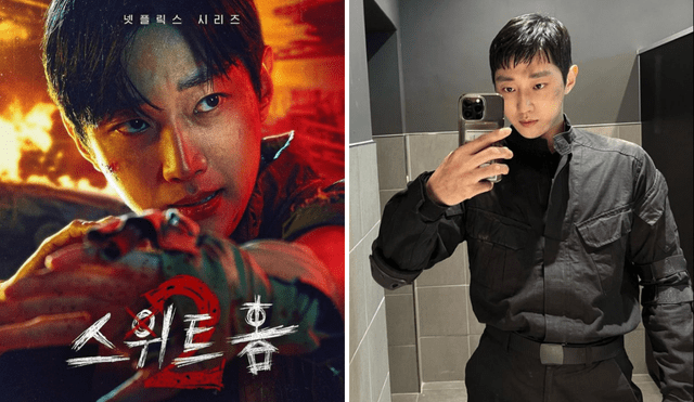 Actor Jung Jinyoung en su papel de Cha Young en 'Sweet Home 2'. Foto: composición LR/ Netflix/jinyoung0423