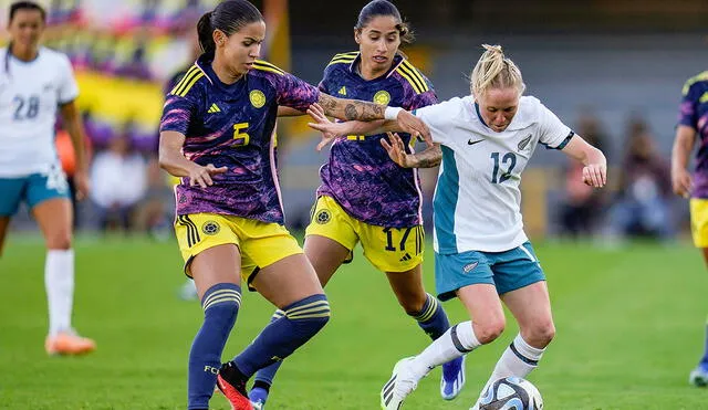 La selección Colombia femenina no pudo hacer valer su condición de local ante el equipo oceánico. Foto: New Zealand Football
