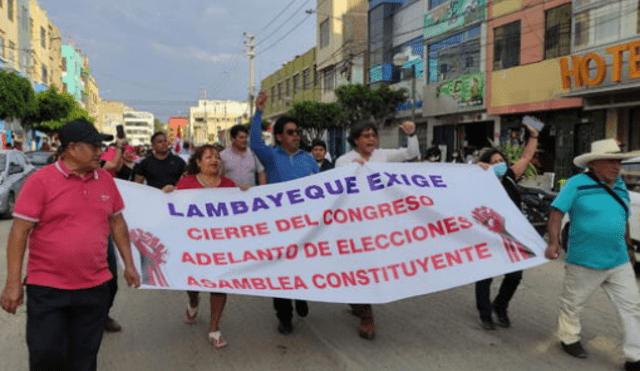 Protestas se realizarán en el centro de Chiclayo este 7 de diciembre. Foto: La República