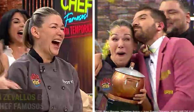 Mónica Zevallos es la más reciente ganadora de 'El gran chef: famosos'. Foto: Composición LR/Captura Latina