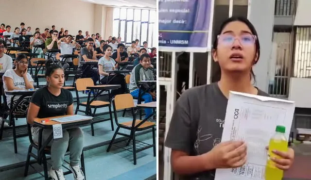 Estudiante indignada por el agravio. Foto: composición LR/Facebook/San Marcos/Instagram/Tioconfe