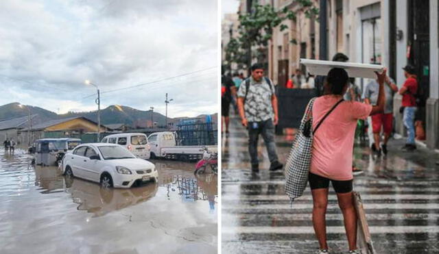 Se registraron inundaciones en ciertas calles de distintas ciudades del Perú. Foto: composición LR/La República