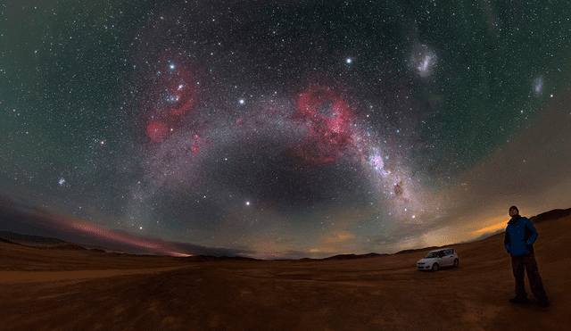 El desierto de Atacama es uno de los mejores lugares para observar la Vía Láctea. Foto: ESO