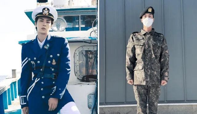 Jin recibe nuevo ascenso en el servicio militar a casi un año de su internamiento. Foto: composición LR/ BTS oficial