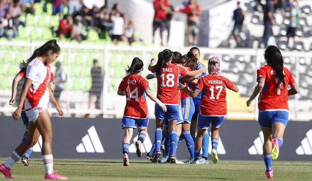 La selección chilena no tuvo problemas para superar a las dirigidas por Emily Lima. Foto: X/LaRoja