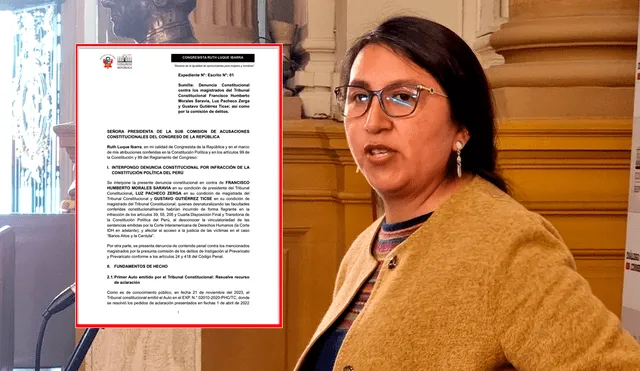 Ruth Luque se mostró en contra de la liberación de Alberto Fujimori. Foto: composición La República