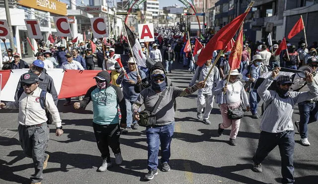 En Arequipa, dirigentes anunciaron que las jornadas de lucha programadas para hoy se desarrollarán de manera pacífica. Foto: Rodrigo Talavera LR