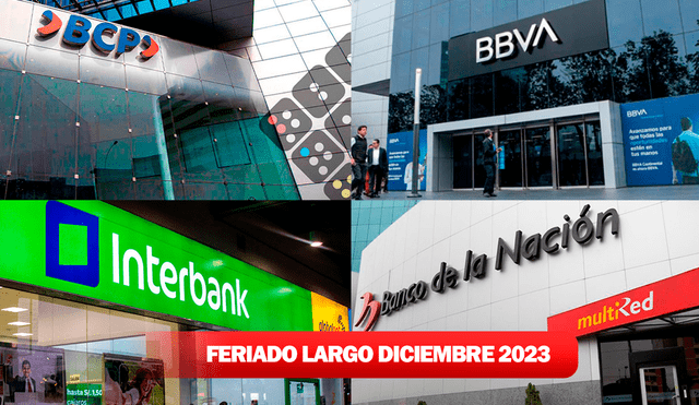 Conoce los horarios de los bancos que atienden a nivel nacional. Foto: Composición LR