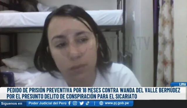 Wanda del Valle es expareja de 'Maldito Cris'. Foto: captura Justicia TV