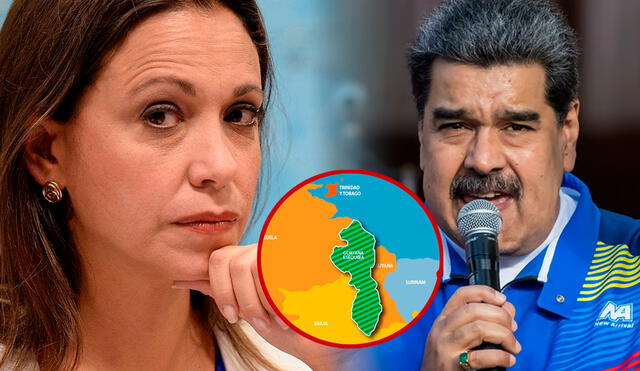 María Corina Machado cuestiona referéndum del Esequibo realizado por Nicolás Maduro. Foto: composición LR/Twitter
