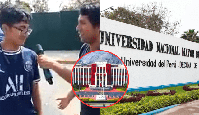 Adolescente, que no quería postular a la UNMSM, afirmó que rindió la prueba por pedido de autoridades de su colegio. Foto: composición LR/Youtube/UNMSM