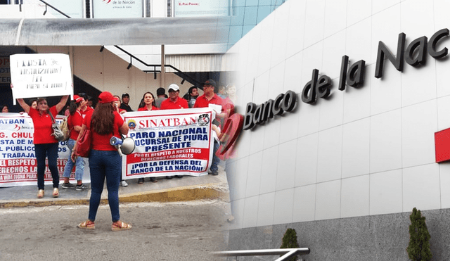 Empleados del Banco de la Nación exigen un aumento salarial. Foto: composición LR/ Jazmín Ceras/ Diario La Hora/ El Peruano