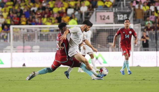 La selección venezolana protagonizó un intenso amistoso ante su similar de Colombia. Foto: X/SeleVinotinto