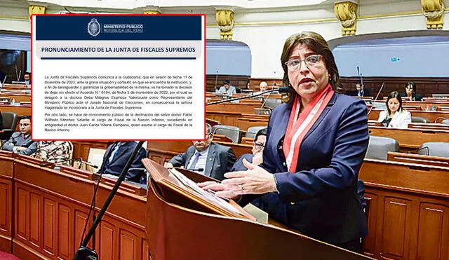 Delia Espinoza vuelve a pertenecer a la Junta de Fiscales Supremos. Foto: composición La República